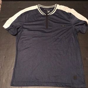 MENS SIZE MEDIUM MARC ECKO ZIP FRONT SHIRT